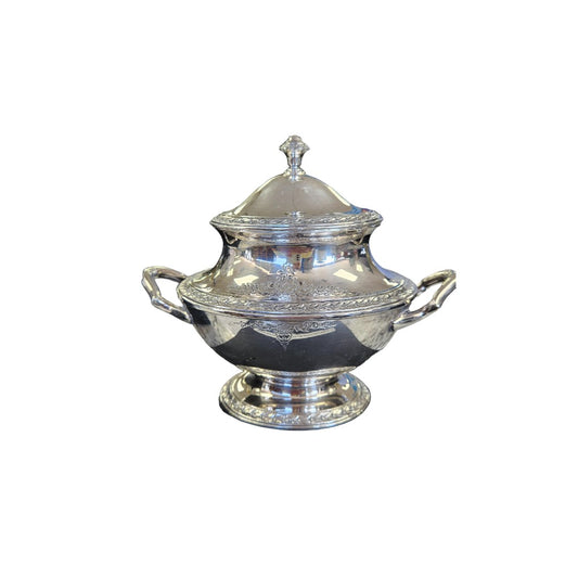 International 1847 Rogers Bros Argosy Silver-plated Hollowware Sugar Bowl