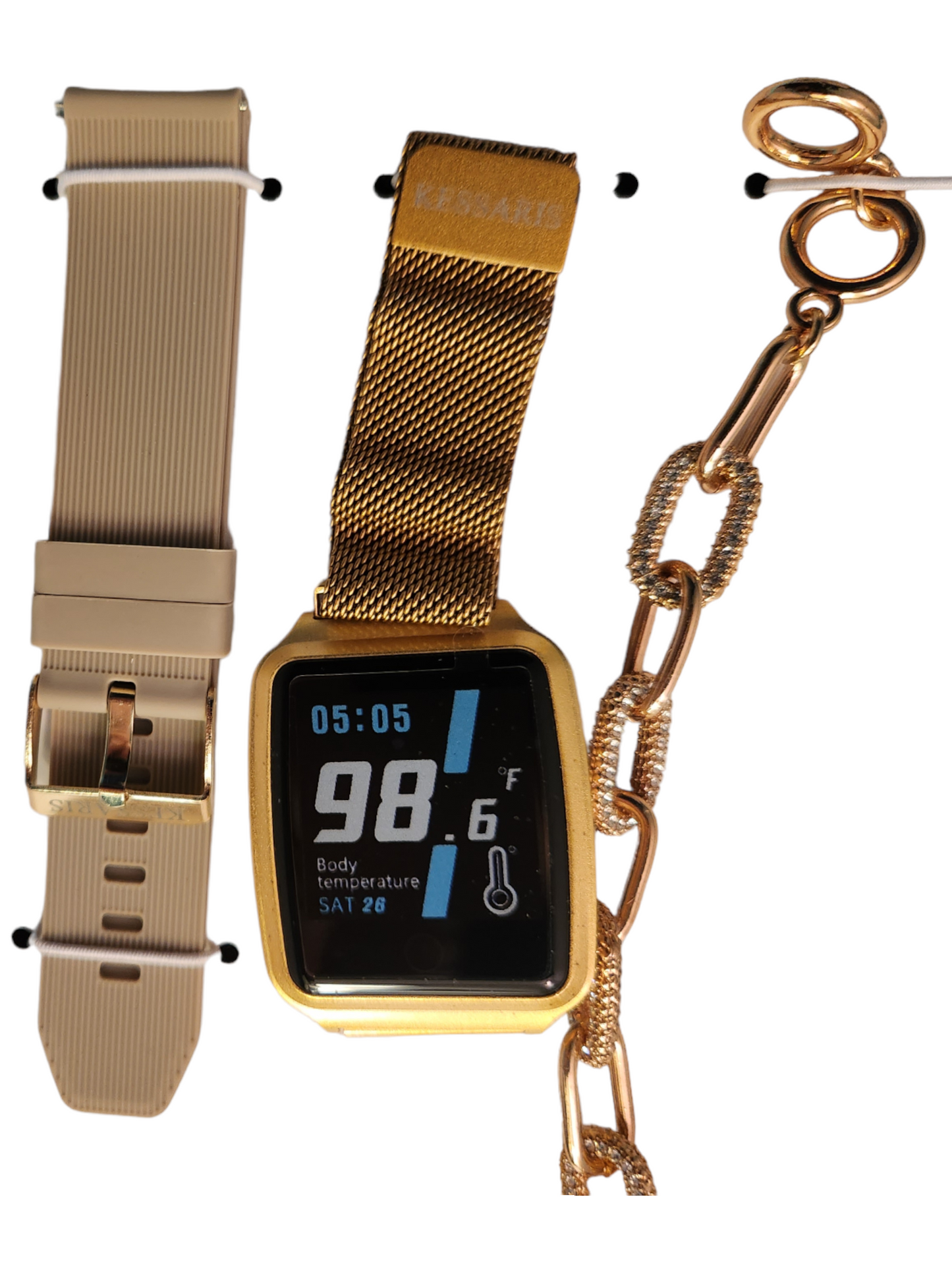 Smart Watch by Kessaris with 2 Fashionable Bands