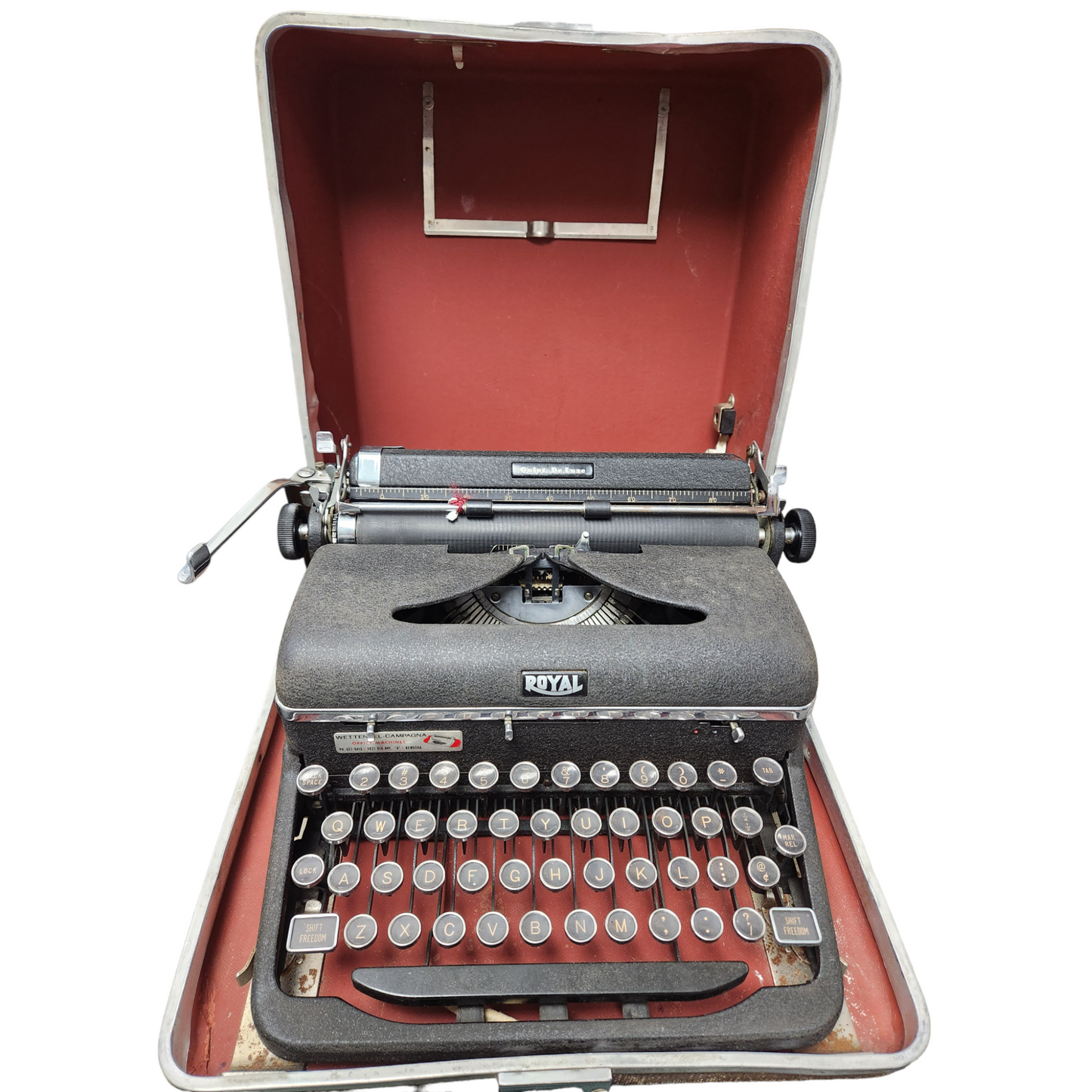 Vintage Royal Manual Portable Typewritter with Hardcase