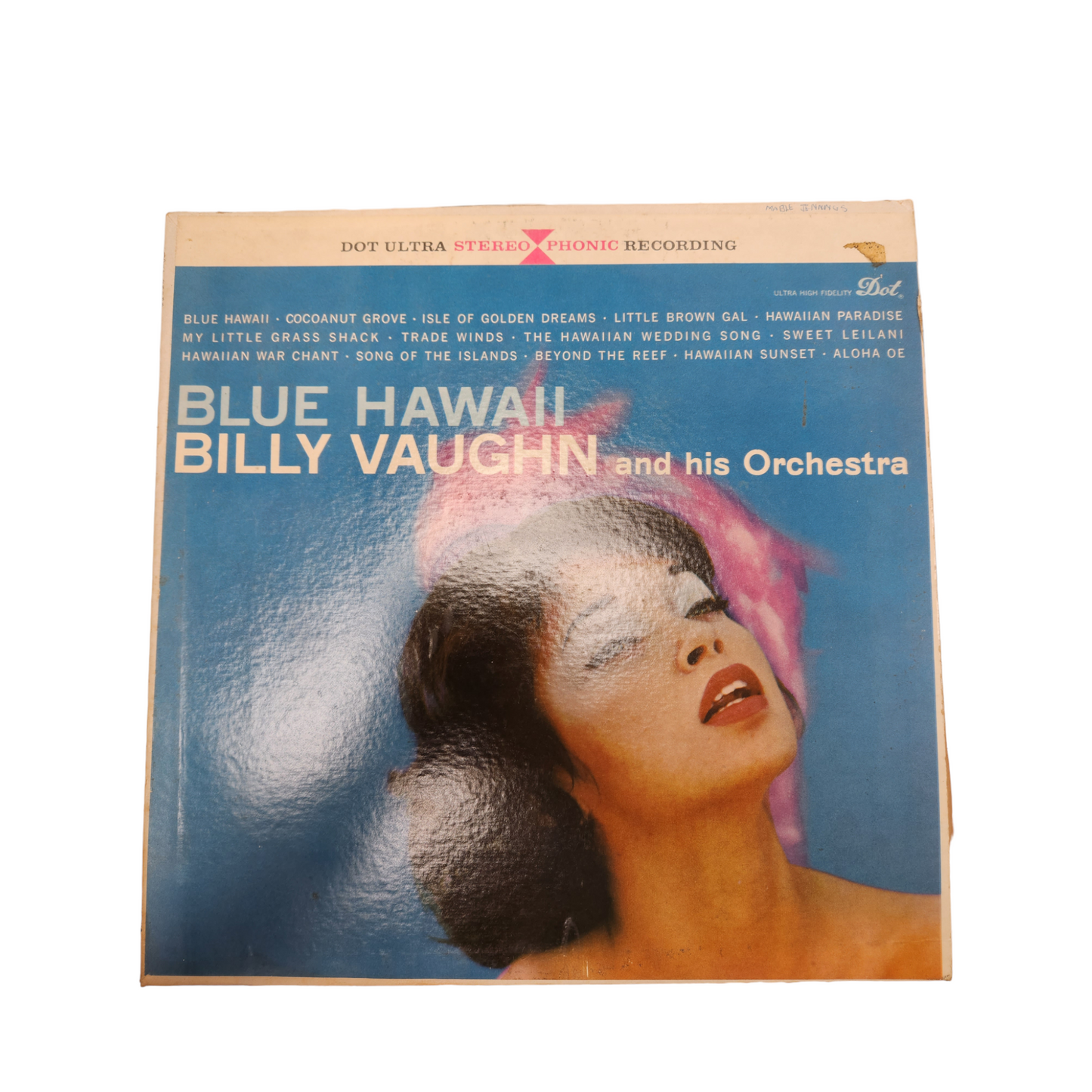 Billy Vaughn and His Orchestra "Blue Hawaii" Vintage Vinyl Record