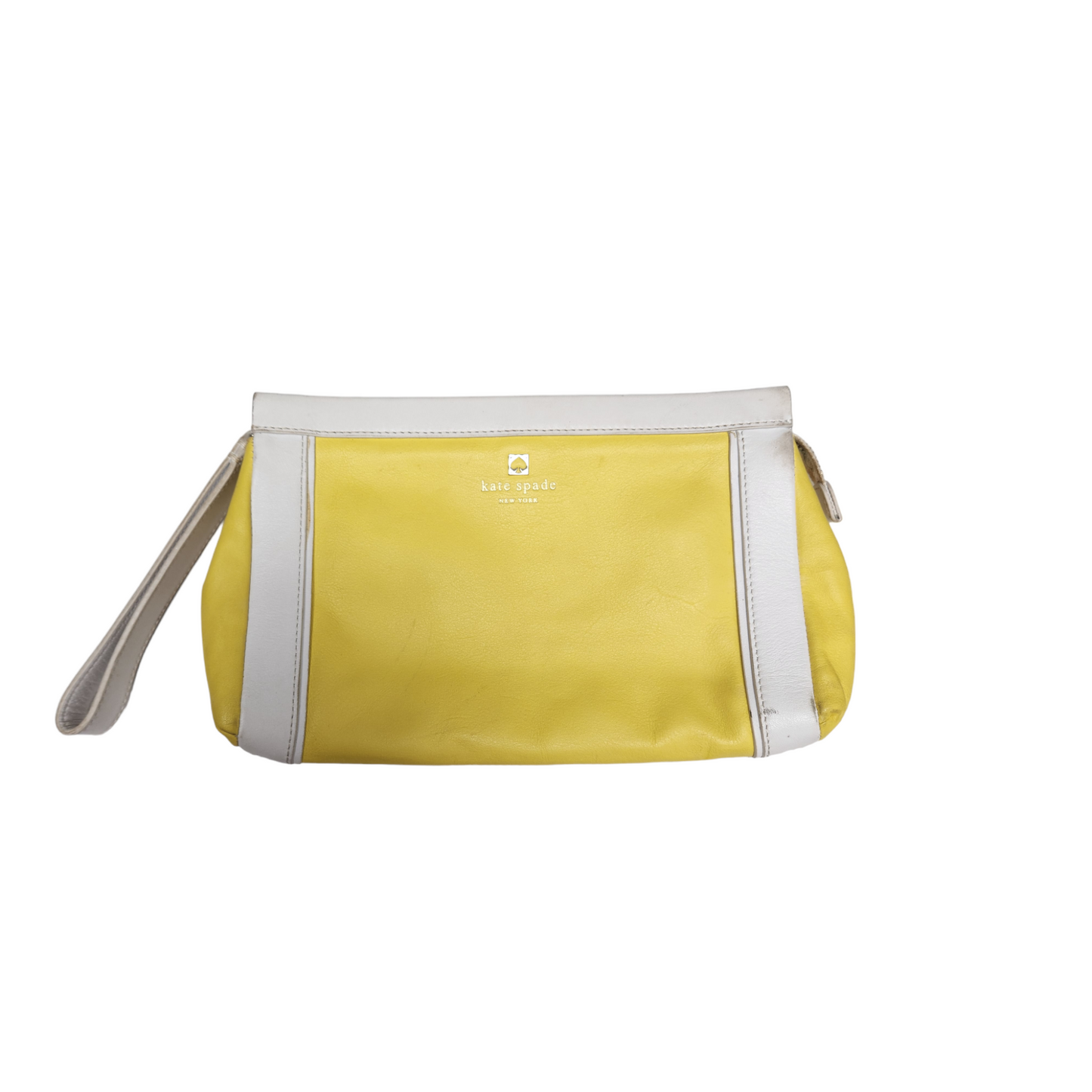 Yellow/White Clutch by Kate Spade