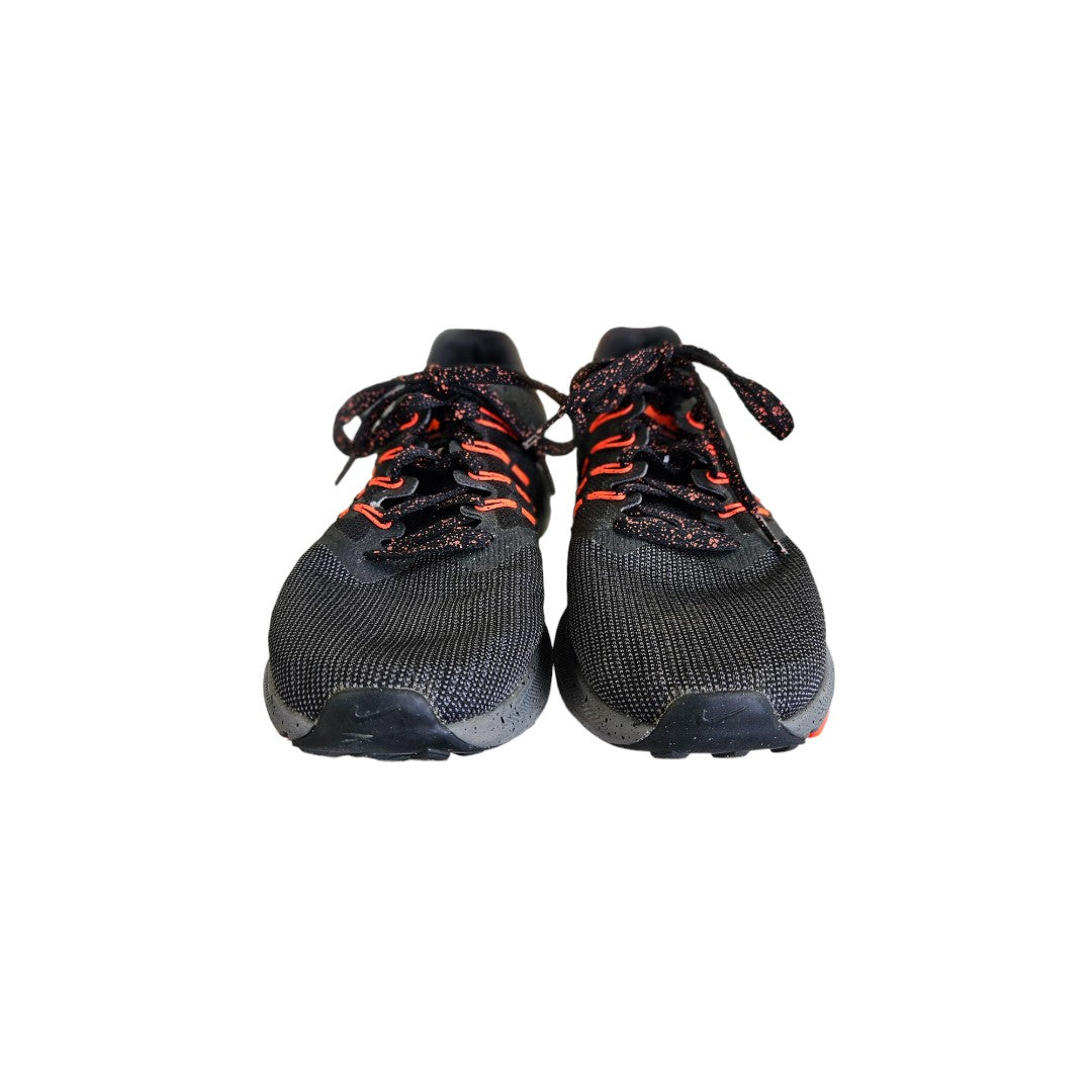 Men's' Nike Swift Fitsole Black/Grey with Orange Strips Size 10