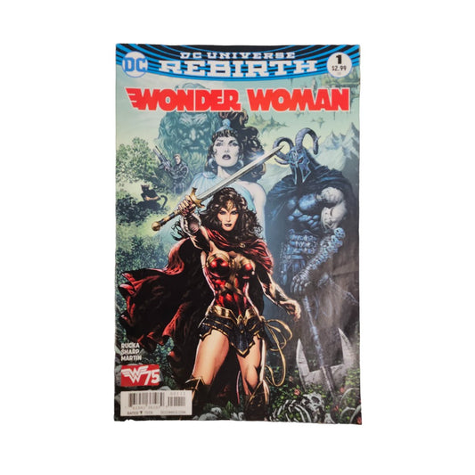 Collectible DC Comic Book Wonder Woman in Plastic Cover