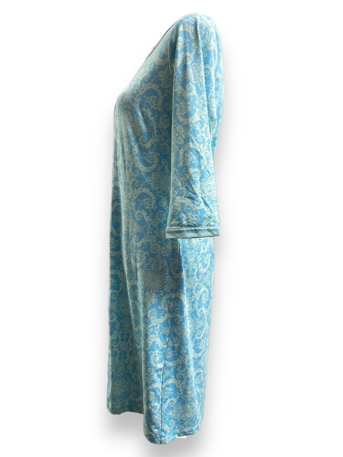 J. Mclaughlin Women's Light Blue Floral Dress. Size Medium