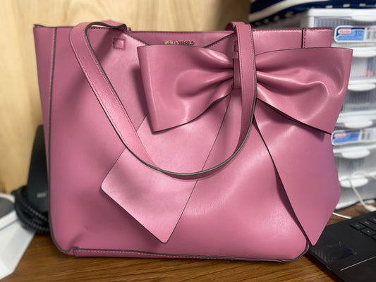 Karl Lagerfeld Paris Pale Magenta Canelle Bow Tote Bag