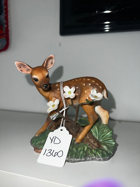 Lenox 1992 "Afternoon Splendor" White-tailed Deer Woodland Animals Figurine
