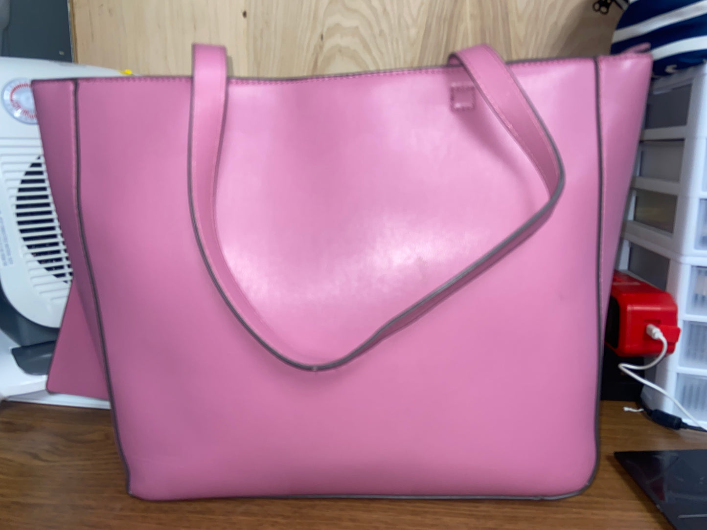 Karl Lagerfeld Paris Pale Magenta Canelle Bow Tote Bag