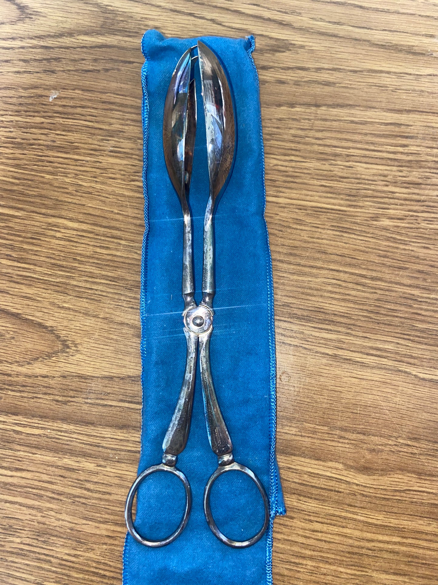 Cooper Bros & Sons Silverplated Salad Serving Tongs