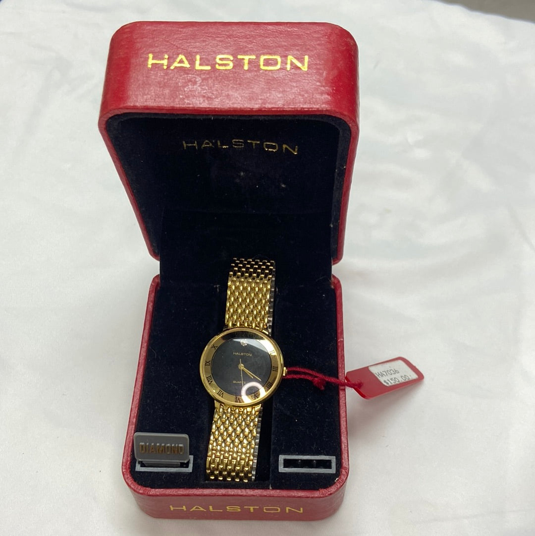 NWT Halston Diamond Watch