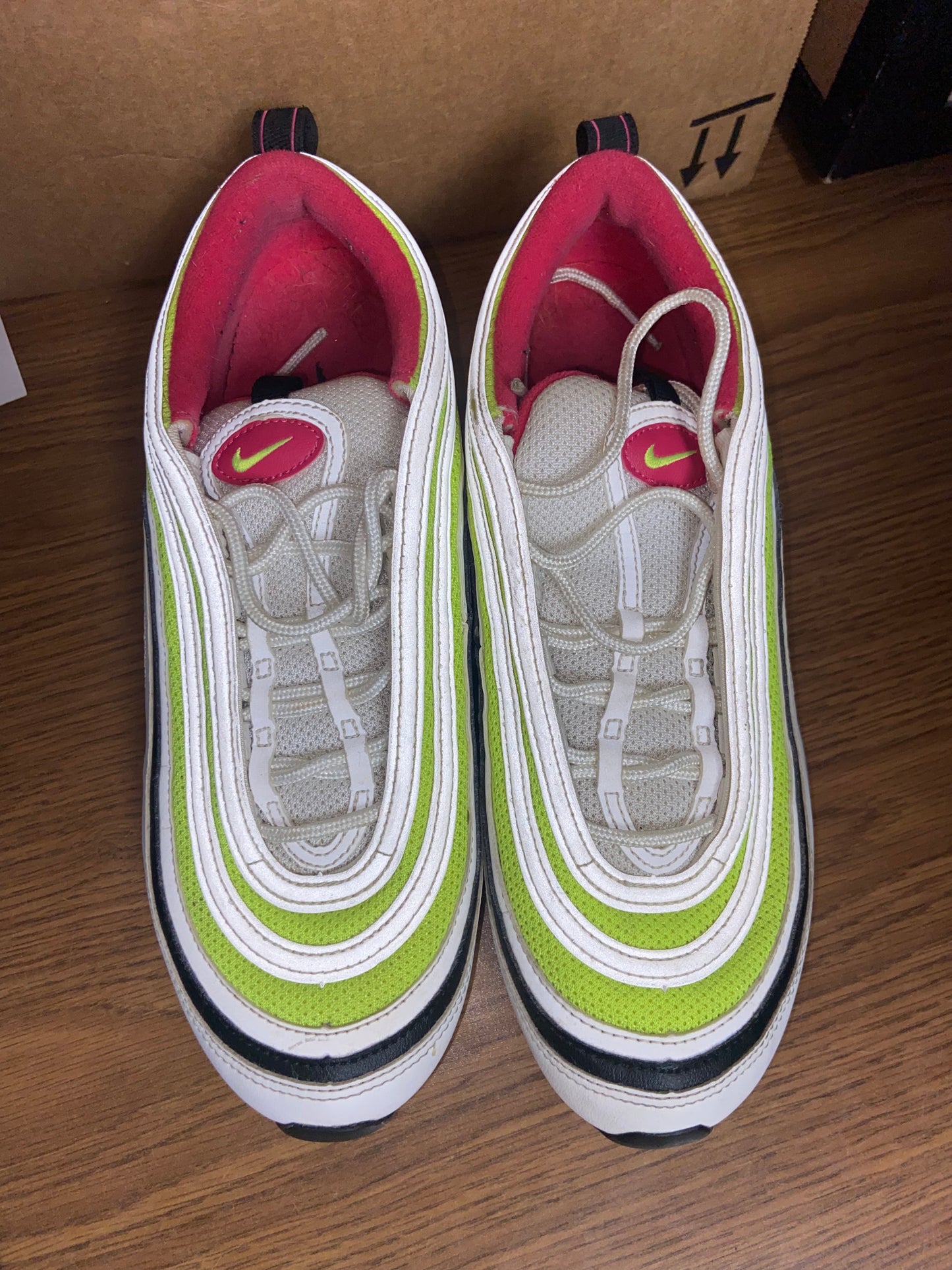 Nike Air Max 97 Volt Pink Sneakers (Size 8)