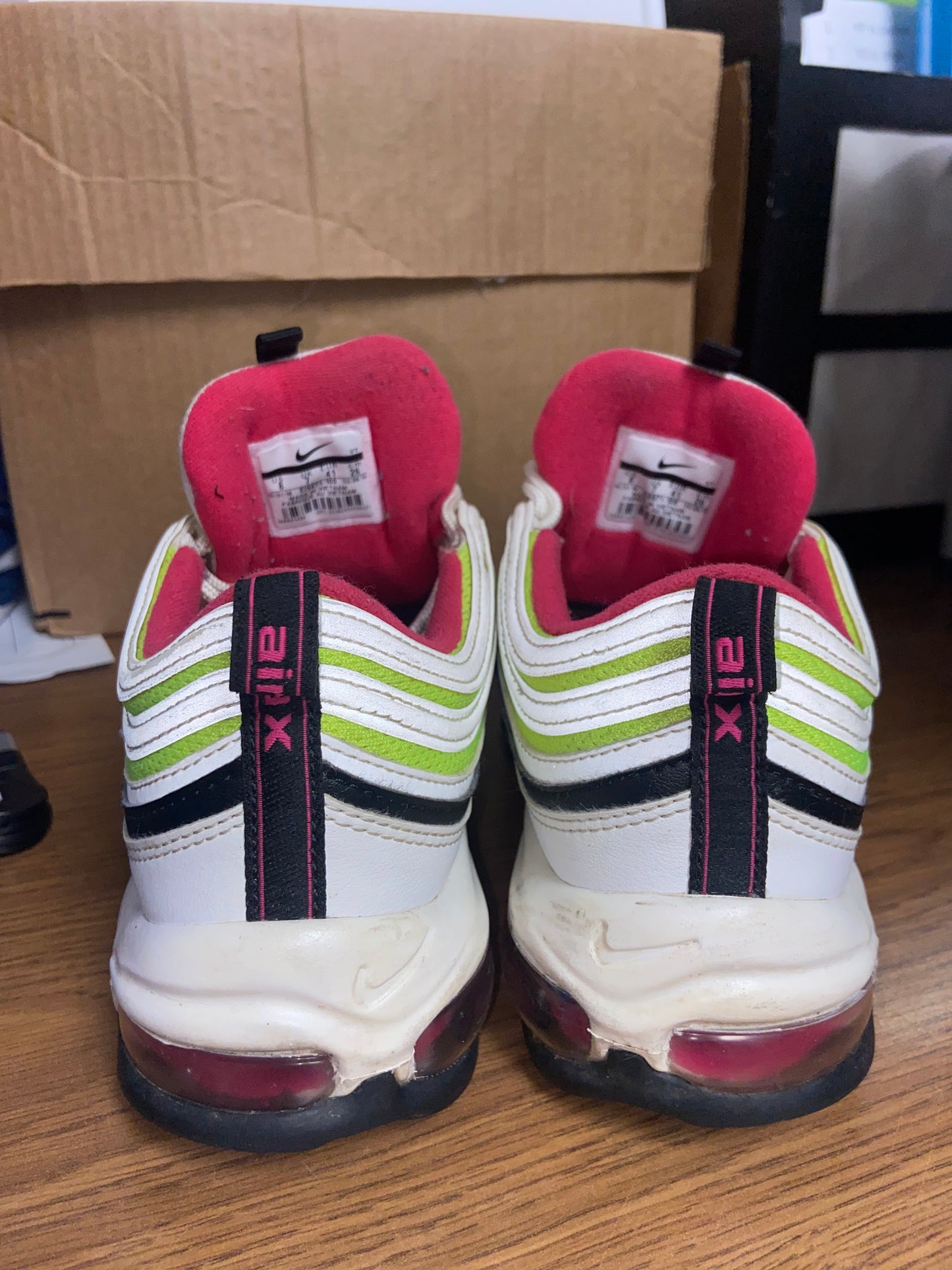 Nike Air Max 97 Volt Pink Sneakers (Size 8)