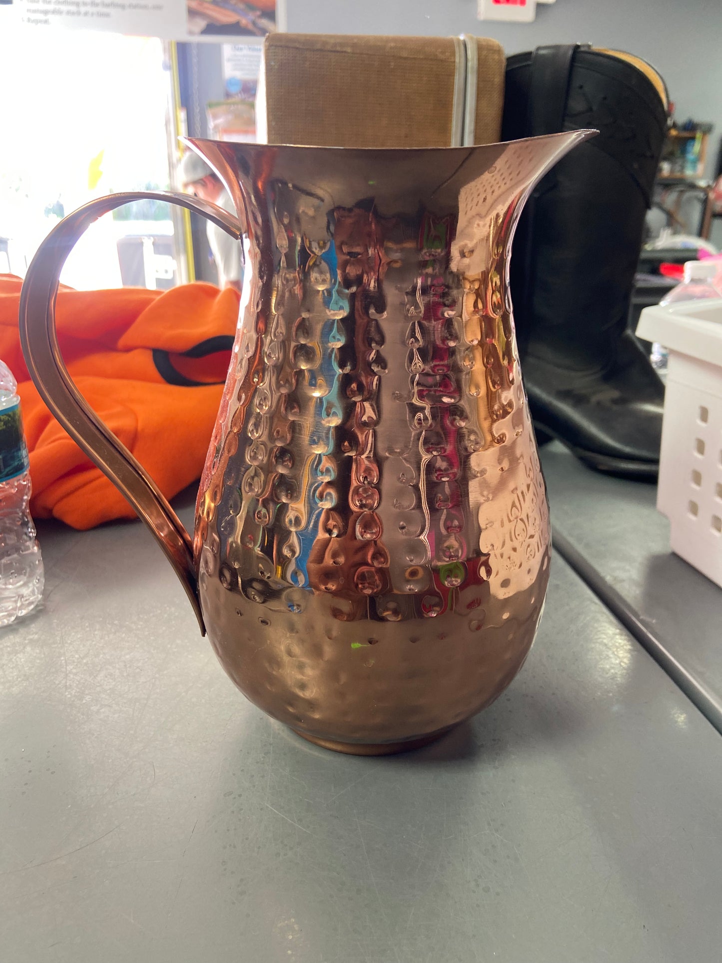 Thirstystone Hammered Penny Copper Finish Pitcher