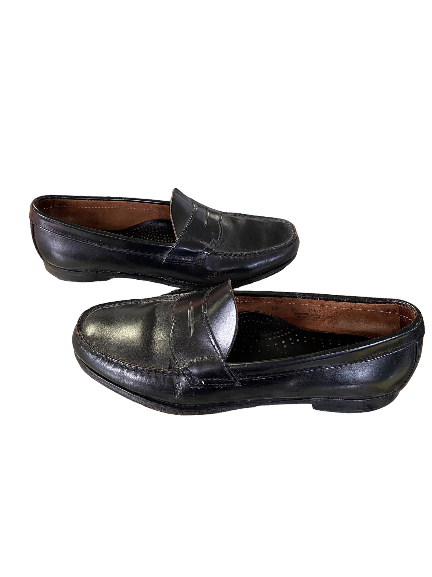 GH Bass & Co. Larson Weejuns Flat Strap Leather Loafers (Size 10)