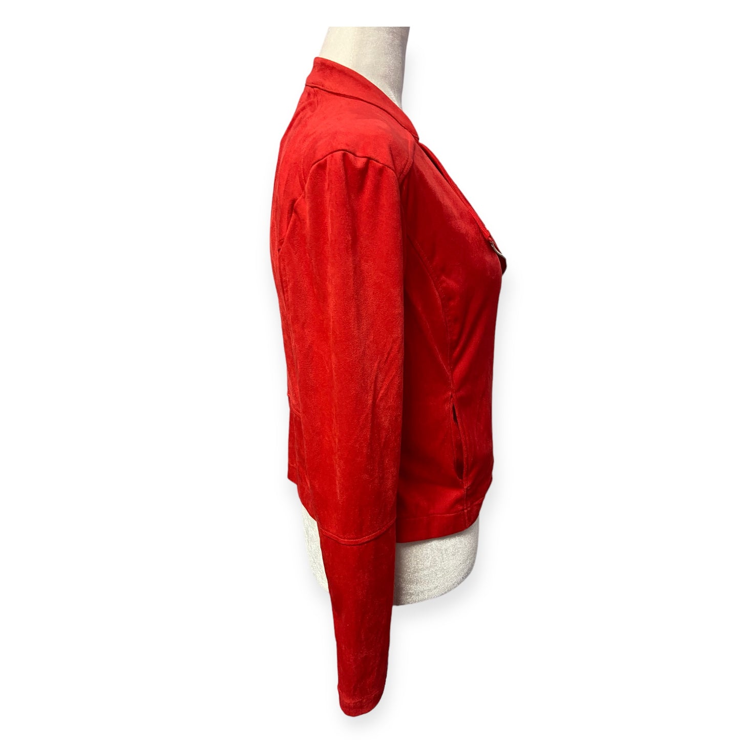 NWT Lysse Summer Vegan Suede Red Flare Jacket (Size XS)