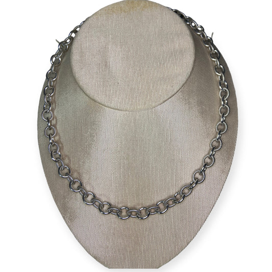 Judith Ripka 17" Sterling Silver Chain Link Necklace