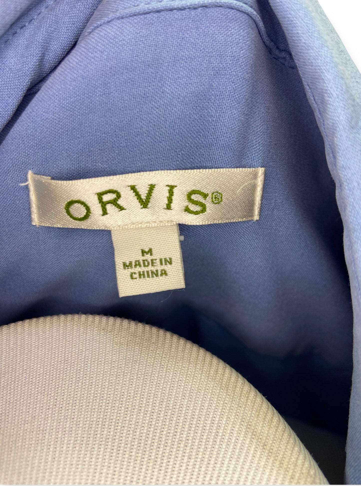 Orvis Ruddy Blue Felt Button Down Shirt (Size M)
