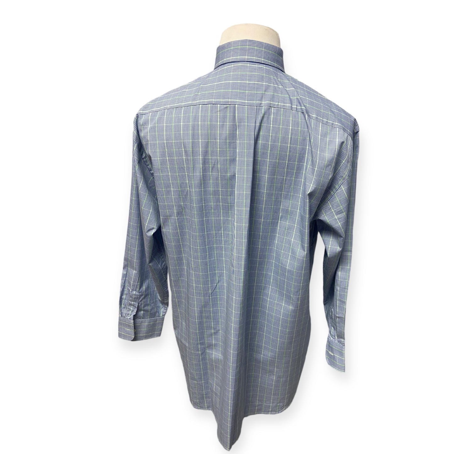 Men's Classic Fit Vineyards Vines Burgee Plaid Shirt Button Down Long Sleeve Size L