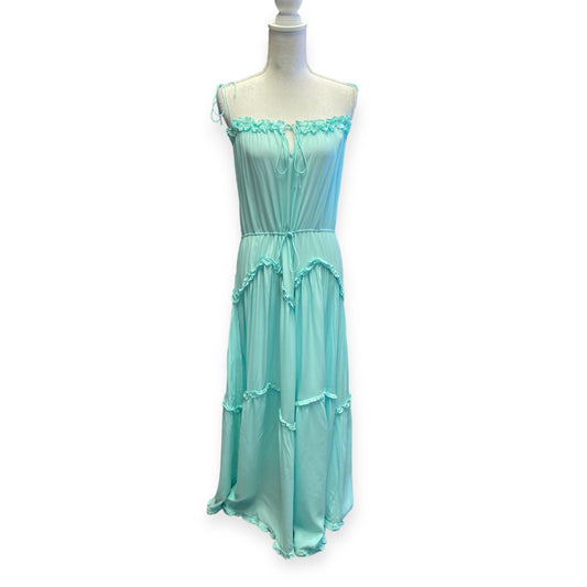 SWF Mint Green Tie Tier Ruffle Dress (Size S)