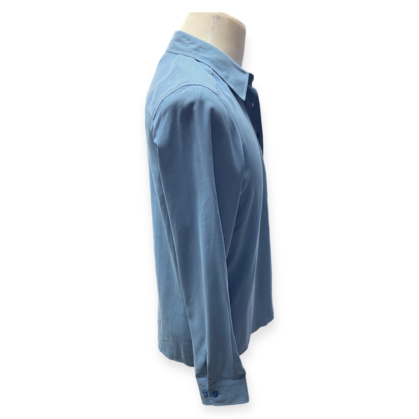 Orvis Ruddy Blue Felt Button Down Shirt (Size M)