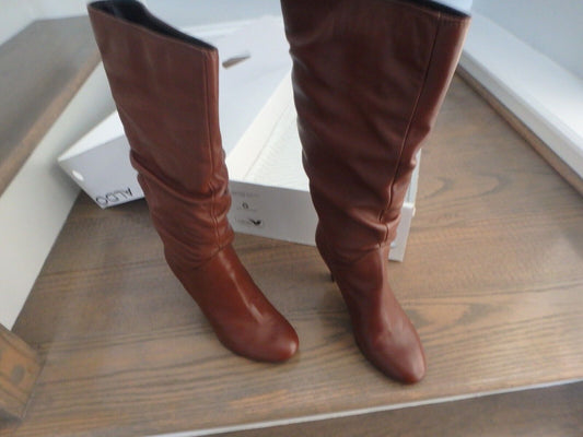Aldo Brown Leather Beckerle-20 Knee High Boots Size: 5.5 US 36B EUR