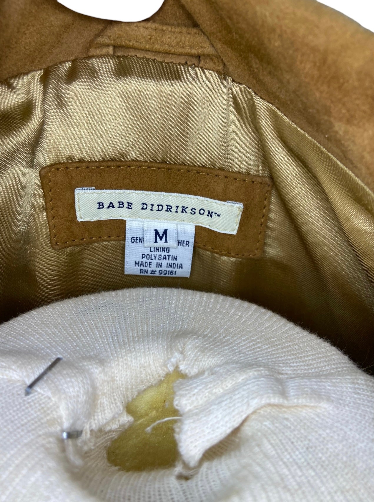 Babe Didrikson Brown Suede Jacket (size M)