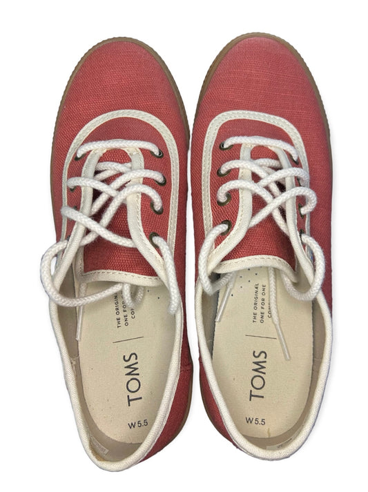 Toms Caramel Sneaker in Spice Heritage Canvas (size 5.5)