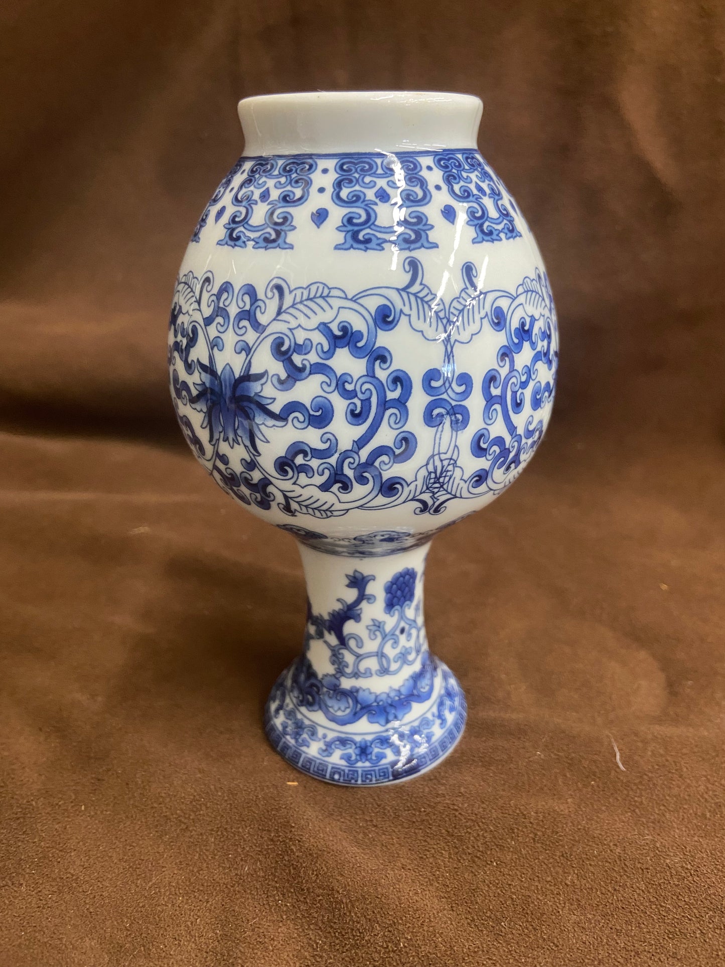 Anti Traditional Chinese Blue and White Porcelain Vase for Flowers Floral Vase