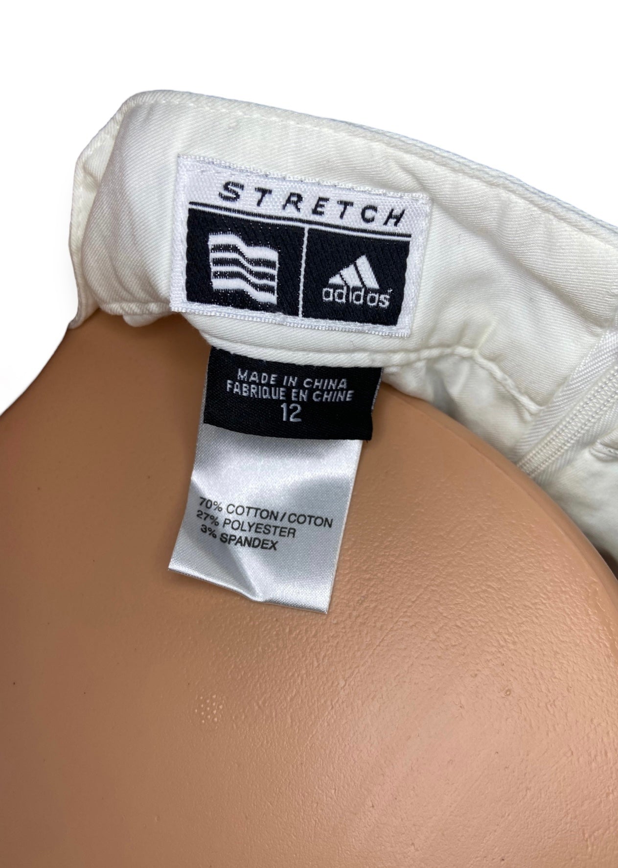 NWT Adidas Woman's Stretch Skort in White Size 12