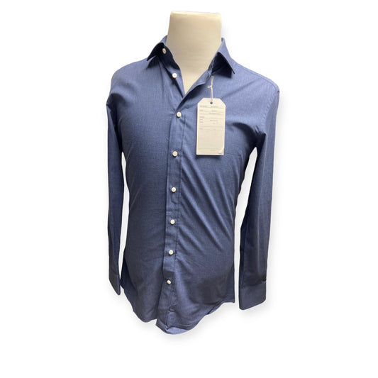 NWT Indochino Melange Navy Button Down Dress Shirt (size S)