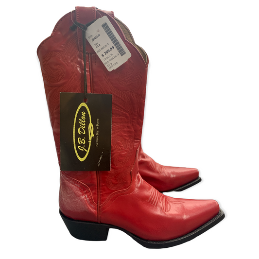 New J.B. Dillon Women's Red Boots. (Size 5.5B)