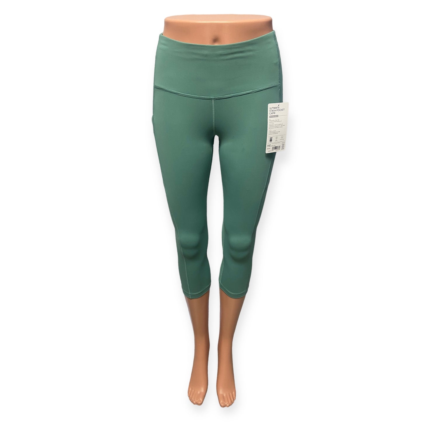 Athleta Women's Ultimate Stash Pocket Borealis Green Capri (size XSP)